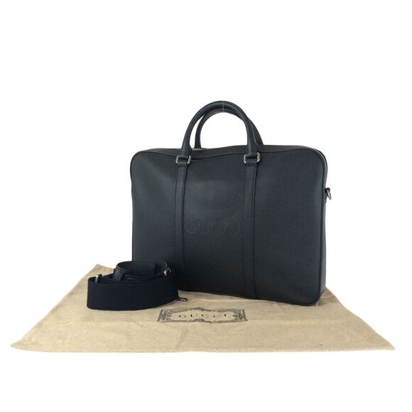 Gucci Leather 2way Briefcase - Picture 1 of 9